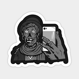 Zombie Selfie Magnet