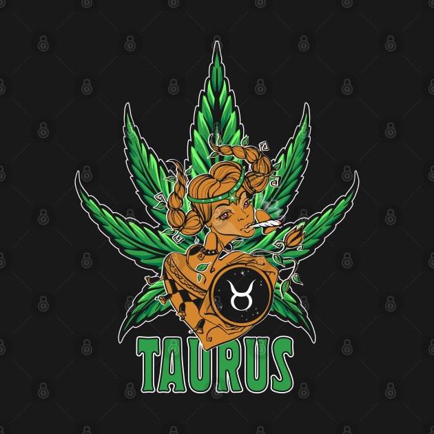 Taurus Weed Shirt, Zodiac Cannabis, Taurus Marijuana Shirt, Taurus Gift, Taurus Zodiac tee, zodiac birthday gift, Zodiac Pot Leaf by Moon Phase Design