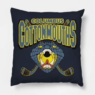 Defunct Columbus Cottonmouths Hockey Team Pillow