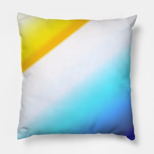 white yellow blue abstract texture Pillow