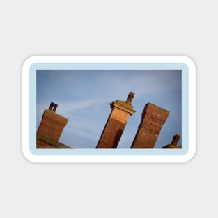 Chimneys of Kettering Station in colour from Kettrin'Kollection Magnet