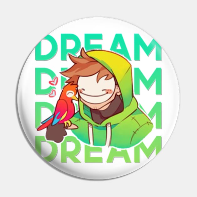 Dream with his Parrot Pin by SaucyBandit