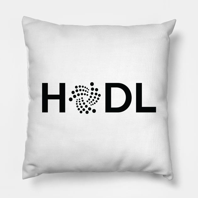 HODL (IOTA) Pillow by AnotherOne