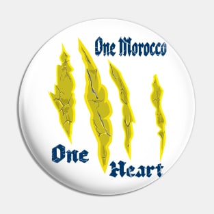 One Heart One Morocco Heartbeat of Unity: Embracing One Morocco Pin