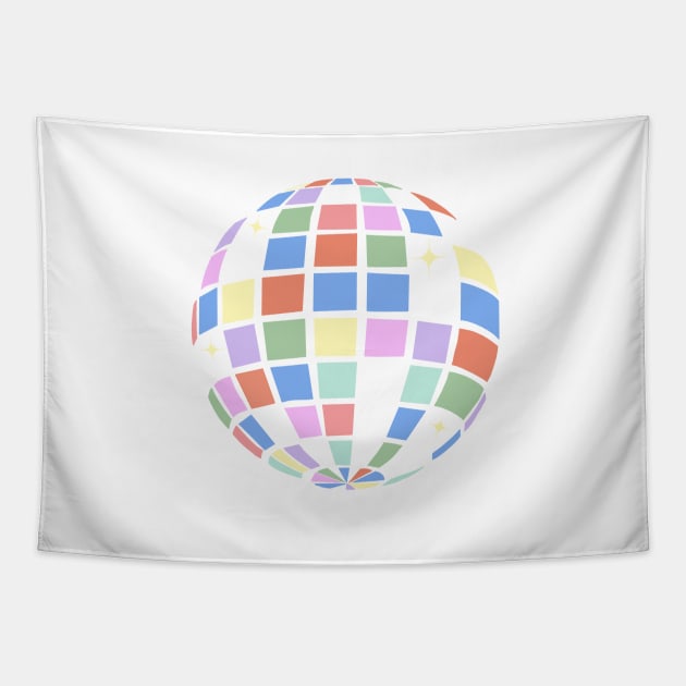 disco ball Tapestry by morgananjos