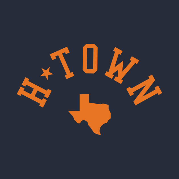 Houston H-Town Baseball Fan Tee: Hit It Out of the Park, Y'all! by CC0hort