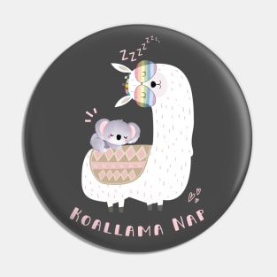 Koala and Llama Nap Pin