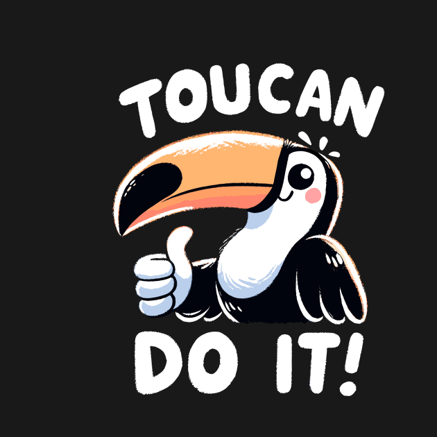 You can do it Toucan Bird by DoodleDashDesigns