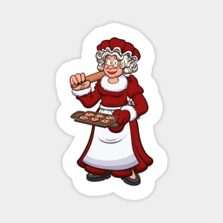 Mrs. Claus With Cookies Magnet