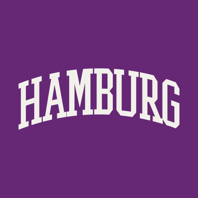 Hamburg New York Text College University Type Buffalo NY by PodDesignShop