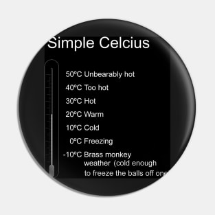 Simple Celcius Pin