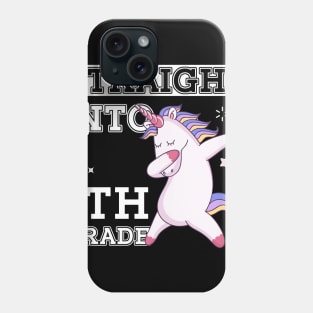 Straight Outta 8th Grade Unicorn Back To School Gift Phone Case