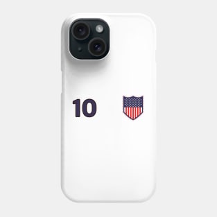 USA Football Supporters Heritage Home Crest Number 10 Phone Case