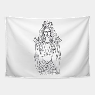 Ice Queen Woman Tapestry