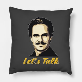 Better Call Saul, "Let's Talk," Lalo Salamanca (yellow version) Pillow