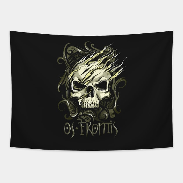 Skull Os Frontis Tapestry by OsFrontis