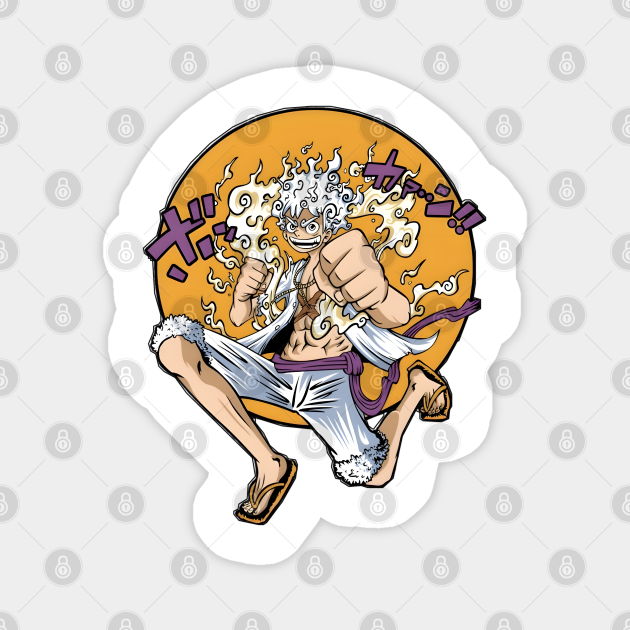 Gear 5 Luffy - one piece - One Piece - Magnet | TeePublic