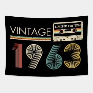 Vintage 1963 Limited Edition Cassette 60th Birthday Tapestry