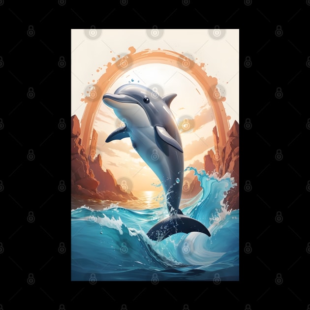 Dolphin by Buff Geeks Art