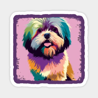 Lhasa Apso Pop Art - Dog Lover Gifts Magnet