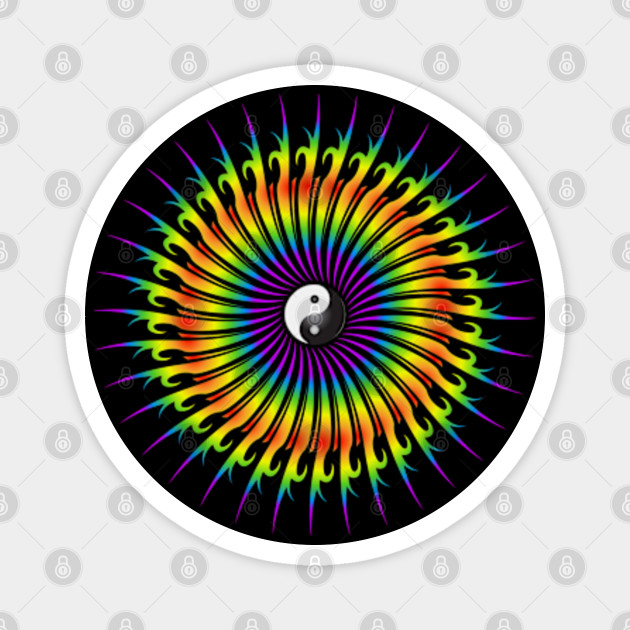 Yin Yang Spiral Yin Yang Magnes Teepublic Pl