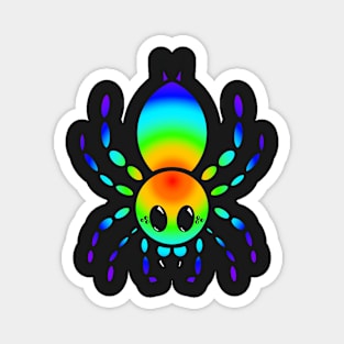 Colorful Cartoon Tarantula (Rainbow Radial) Magnet