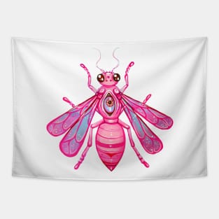 Pink Bee Tapestry