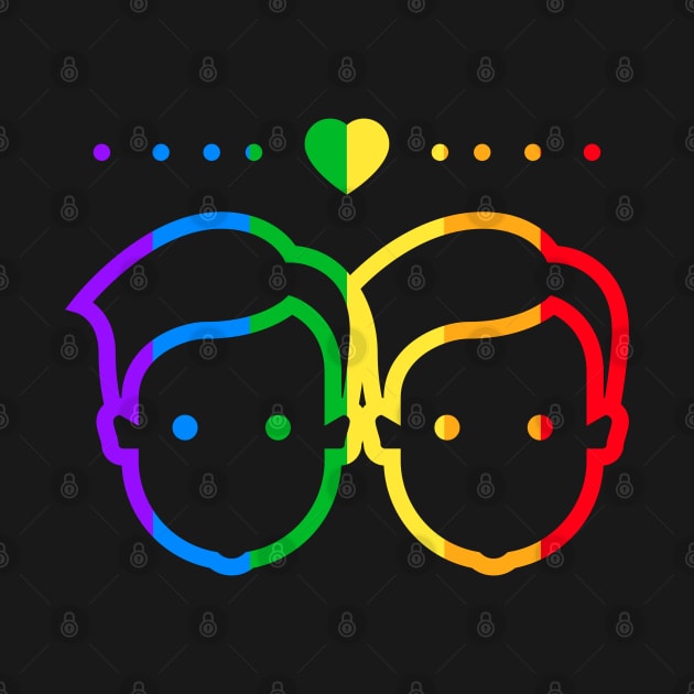 Gay Rainbow Color Men by RadStar