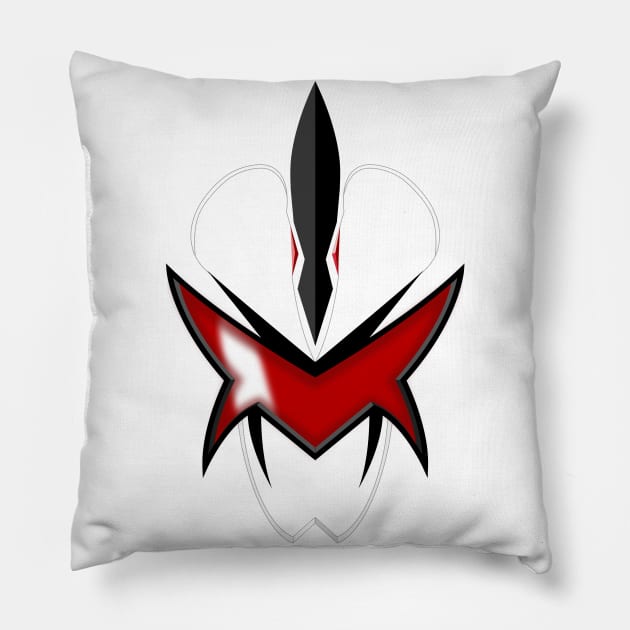 PR Dino Thunder White Ranger Visor Pillow by mavgagliano