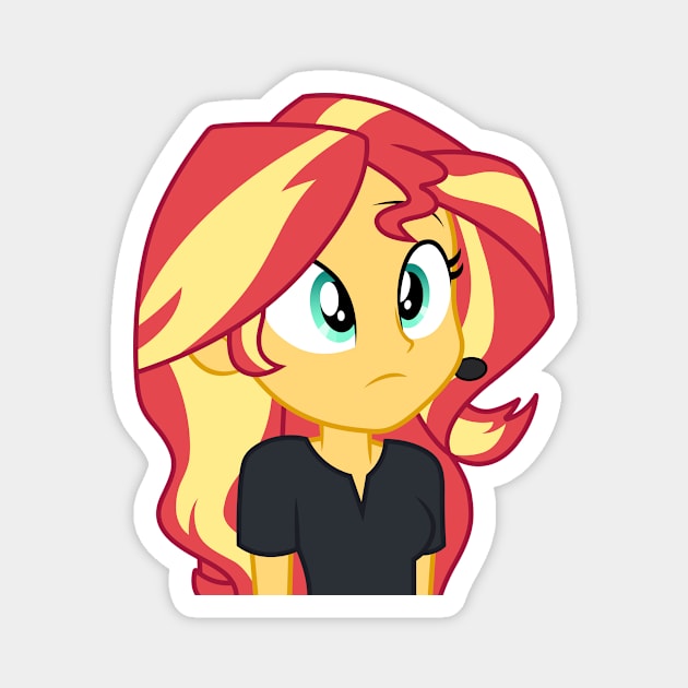 Director Sunset Shimmer 3 Magnet by CloudyGlow