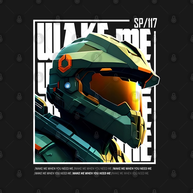 Halo game quotes - Master chief - Spartan 117 - BQ01-v5 by trino21