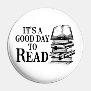 Book Lover Gift. Reading Gift It’s A Good Day To Read. Book Lover Gift. Teacher Gift Pin