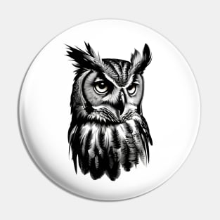 Great Horned Owl Pin