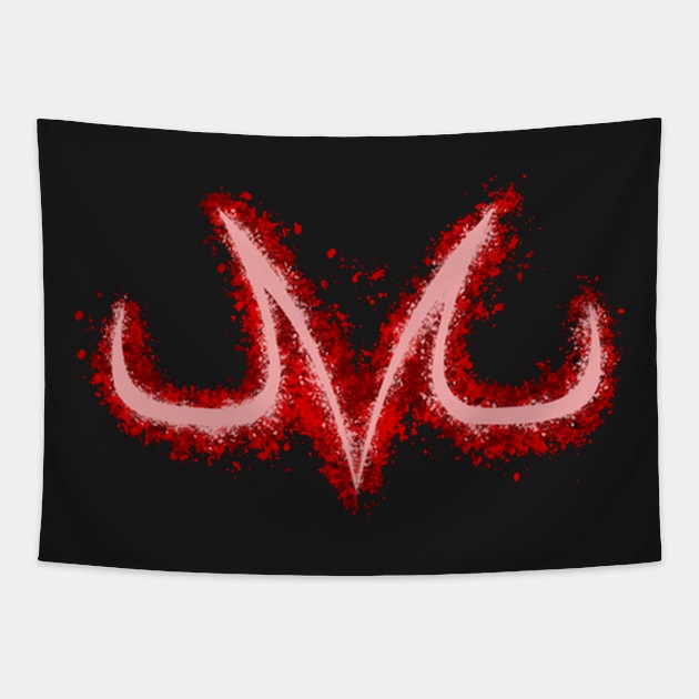 majin splatter Tapestry by haniskikia23