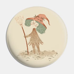 Mushroom witch Pin