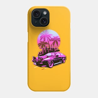 AE Purple Rerto Sunset Phone Case