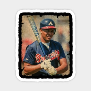 Andruw Jones - 8 for 20 With 2 Home Runs and 6 RBIS During The World Series, 1996 Magnet