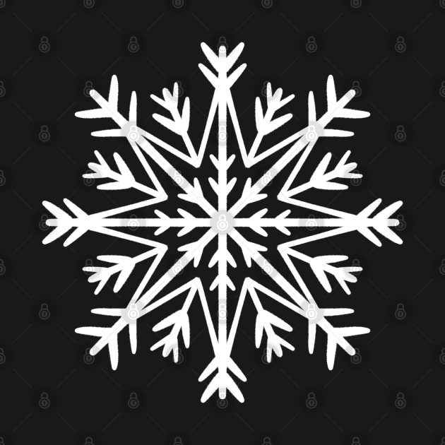 Simple white snowflake by SRSigs