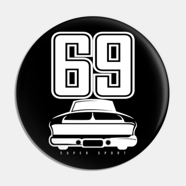 69 Old School Retro Classic Car Front Muscle Car Gifts For Car
