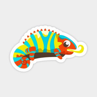 Panther Chameleon Magnet