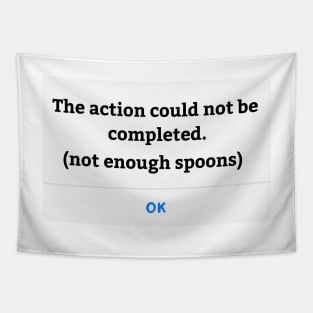 Not enough spoons Tapestry