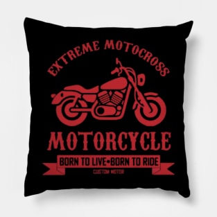 extreme motorcross Pillow