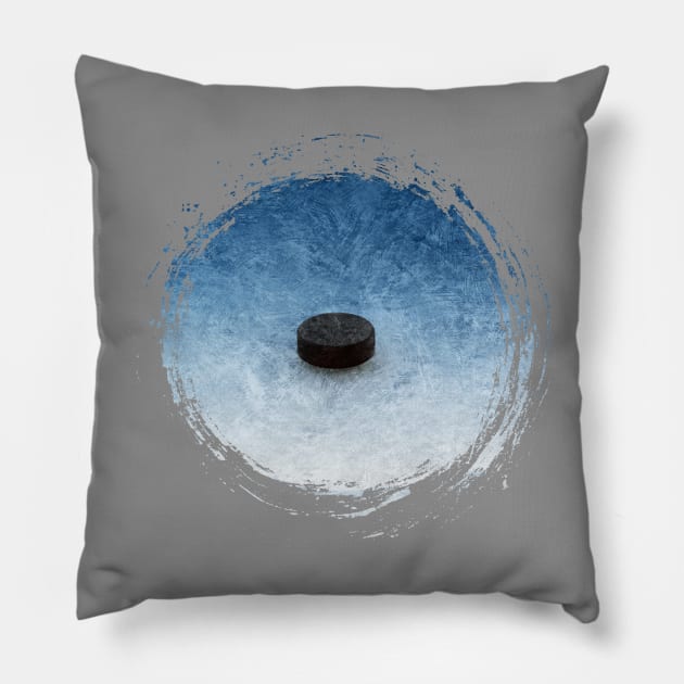 Face-Off (Hockey) Pillow by eBrushDesign