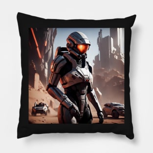 Mass effect 2 inspired art Pillow