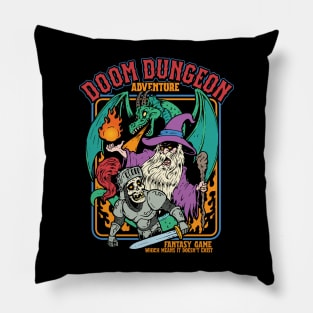 Doom Dungeon Adventure Fantasy Game Pillow