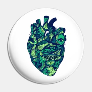 Ngreen Transparent Heart Pin