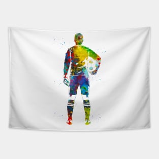 Soccer Player Goalkeeper Tapestry