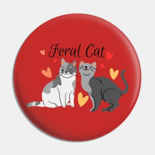 Feral cat Pin