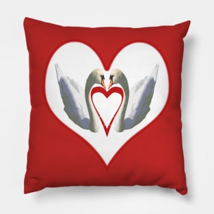 Swans in Love Pillow