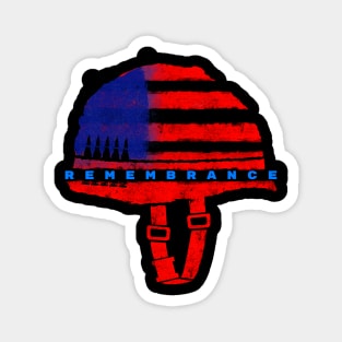 Veterans Military Hat Remembrance American Flag Magnet